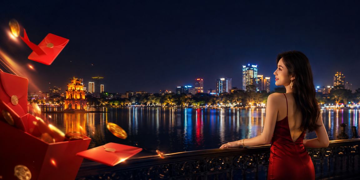 Phong bao đỏ tại Hà Nội gợi không khí voucher dịp Tết