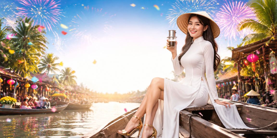 Quán cà phê miền Mekong với bối cảnh cá cược thể thao trên di động