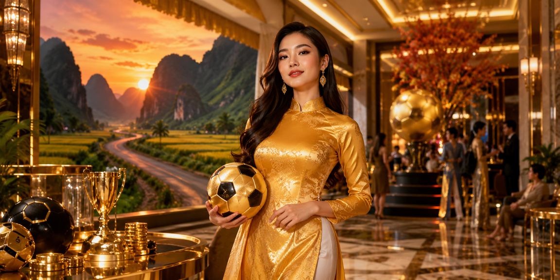 Bối cảnh Ninh Bình với bóng đá và áo dài gợi ưu đãi thể thao